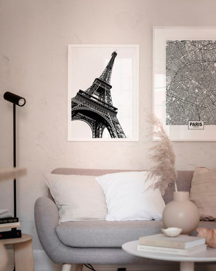 Pack de 2 Láminas decorativas Eiffel Paris