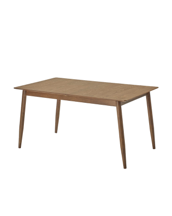 Mesa de jantar extensível de madeira natural de 150-190 cm