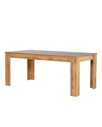 Mesa de jantar em madeira laminada de carvalho de vários tamanhos