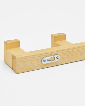 Cabide/cabide em madeira maciça de oliveira 5x50cm