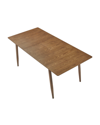 Mesa de jantar extensível de madeira natural de 150-190 cm