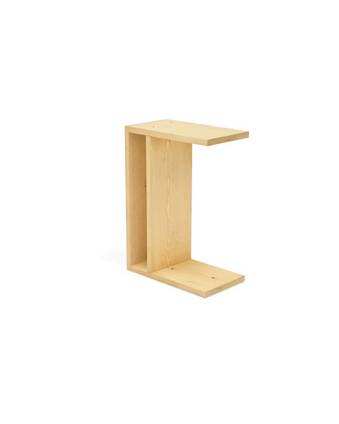 Mesa de cabeceira em madeira maciça de oliveira 50x36cm