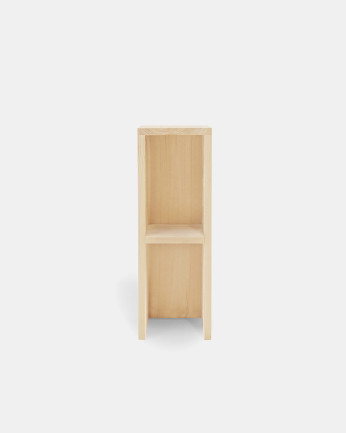 Mesa de cabeceira ou auxiliar em madeira maciça 60x20cm em tom natural