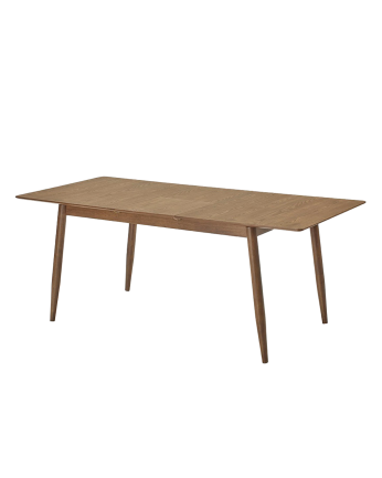 Mesa de jantar extensível de madeira natural de 150-190 cm