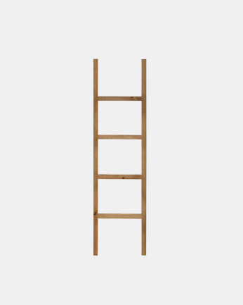 Escada em madeira maciça de carvalho escuro 150x41cm