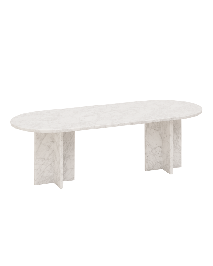 Mesa de centro de mármore de 120x50cm