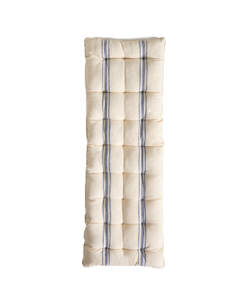 Almofada retangular para banco de algodão 40x120x40cm