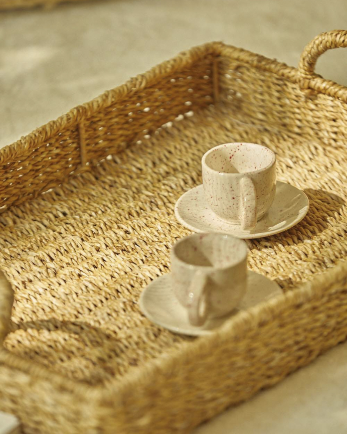 Bandeja de junco do mar 50x35x6cm