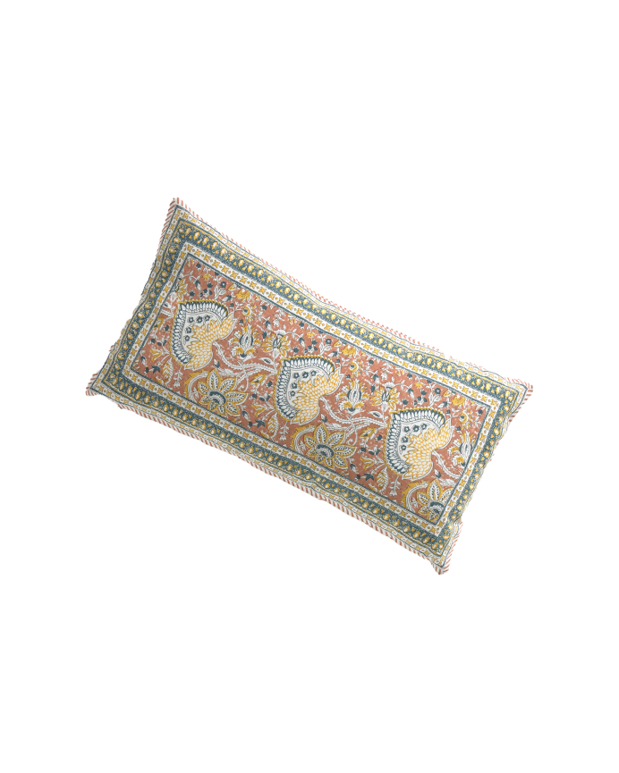 Capa de almofada de algodão estampada 30x60cm