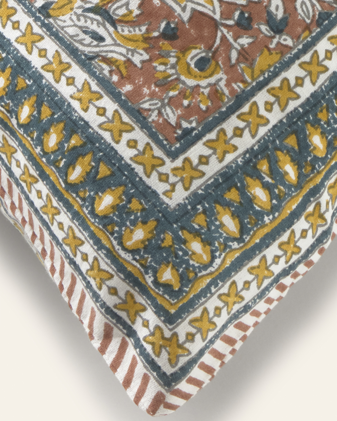 Capa de almofada de algodão estampada 30x60cm