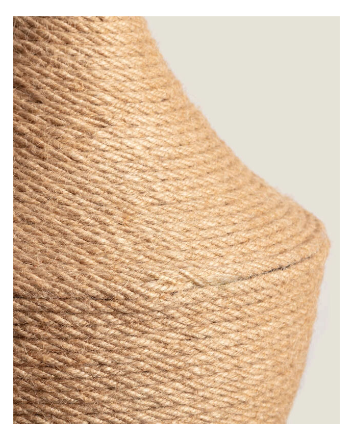 Candeeiro de teto de alumínio natural 167cm
