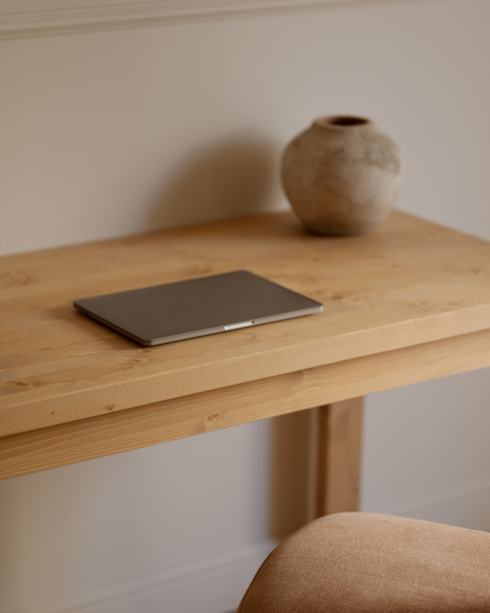  Mesa de escritório em tom carvalho médio em várias medidas